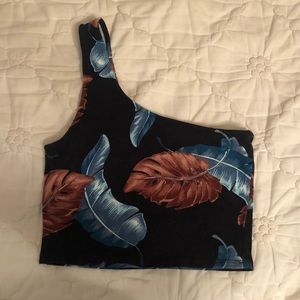 Forever 21 One Shoulder Crop Top